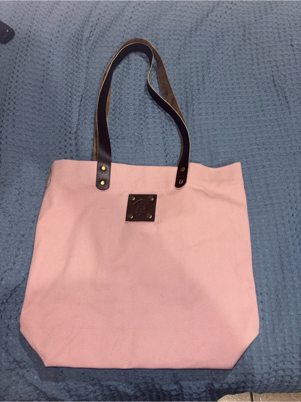 Pink Canvas Tote Bag from Tin Building in NYC